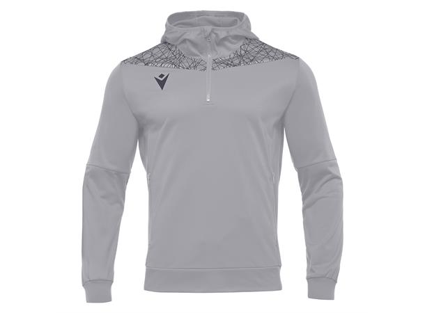 Ishtar Hoody 1/4 Zip Top SØLV/GRÅ 3XS Treningsgenser med hette - Unisex 