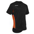 Defender Baseball Jersey BLK/ORA L Enkel baseballdrakt