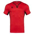 Canopus Shirt Shortsleeve RED/BLK XXS Elegant teknisk t-skjorte - Unisex