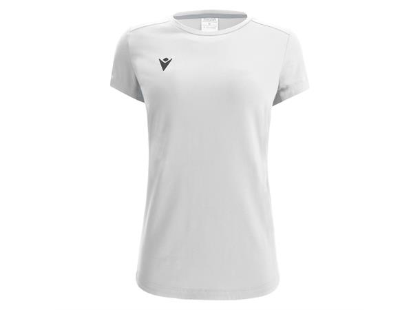Lute Womens Cotton T-shirt WHT/SLV XS T-skjorte med feminint snitt 