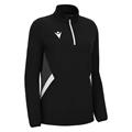 Maira 1/4 Zip Top Woman BLK/WHT XS Teknisk treningsgenser til dame